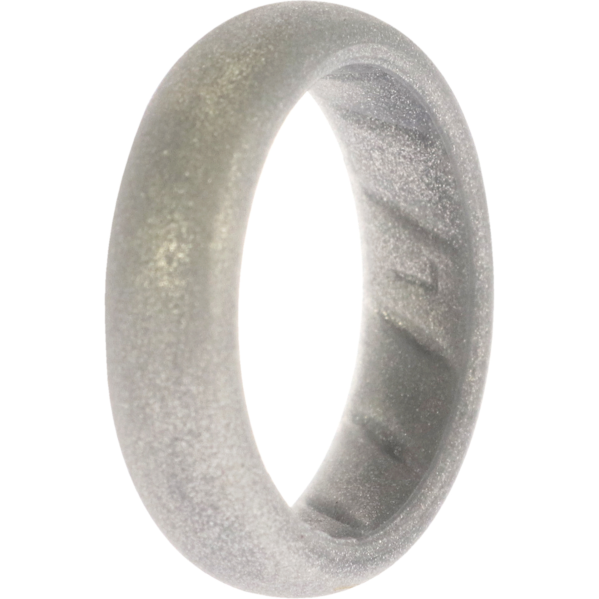 Silicone Wedding BR Solid Ring - Basic-Silver by ROQ for Women - 7 mm Ring