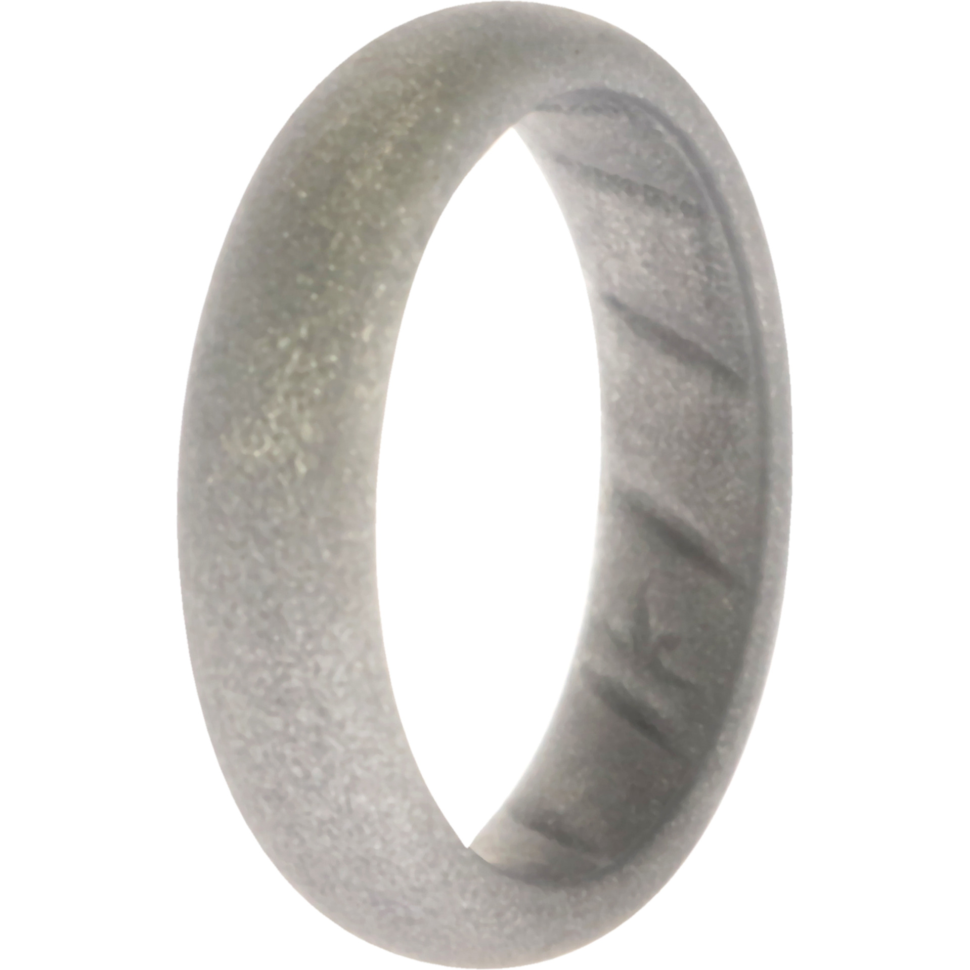 Silicone Wedding BR Solid Ring - Basic-Silver by ROQ for Women - 9 mm Ring