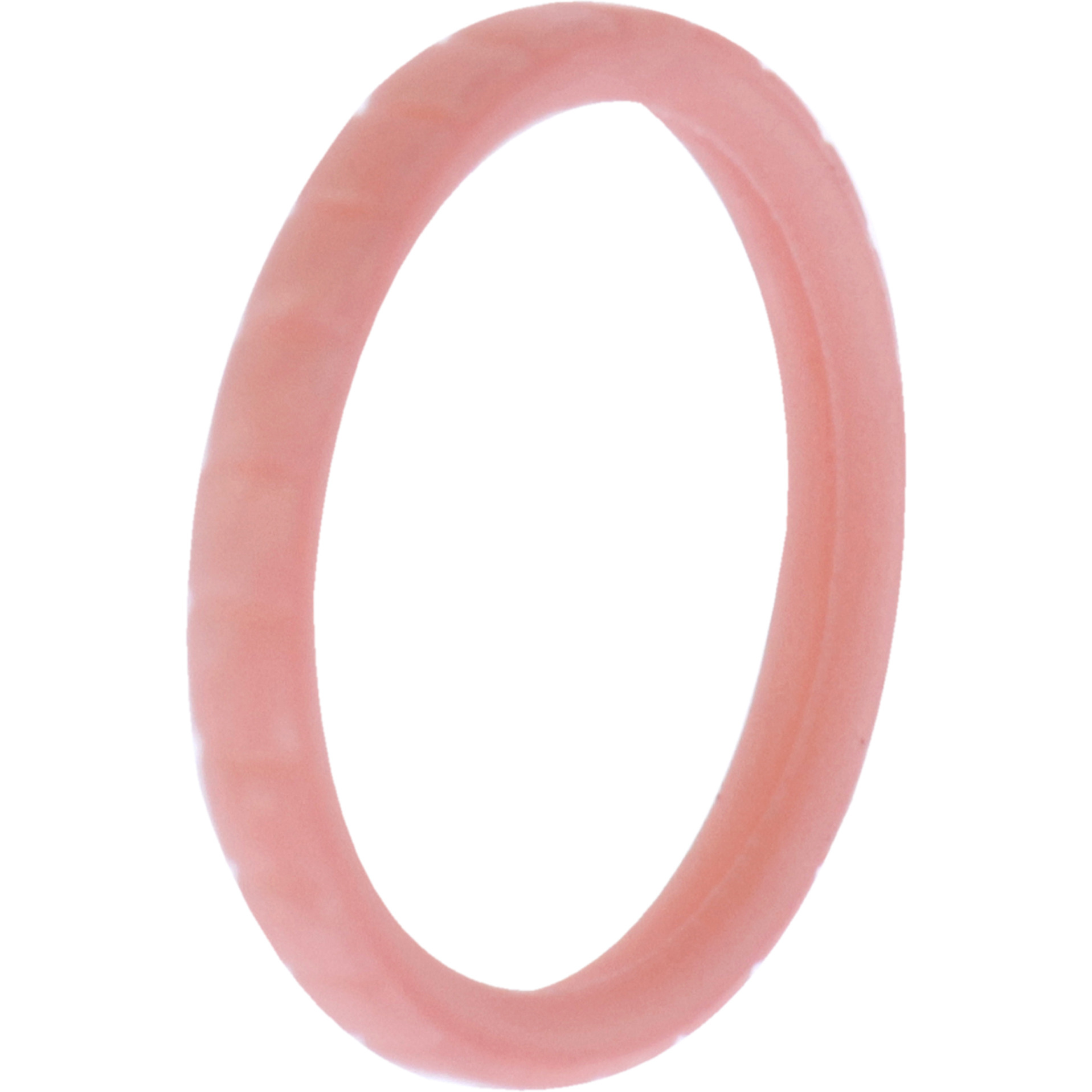 Silicone Wedding Stackble Lines Single Ring - Rose-Gold-New by ROQ for Women - 7 mm Ring