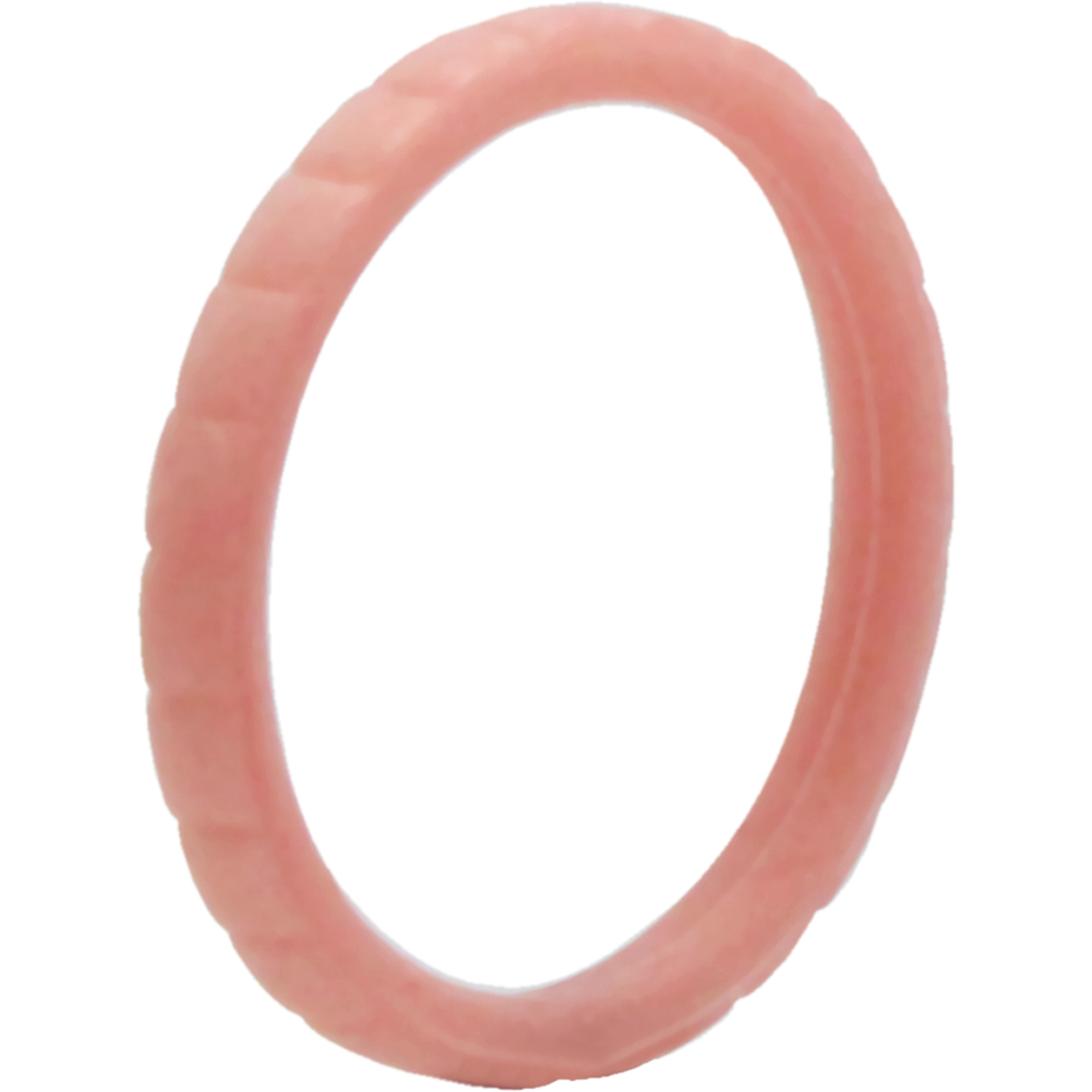 Silicone Wedding Stackble Lines Single Ring - Rose-Gold-New by ROQ for Women - 8 mm Ring