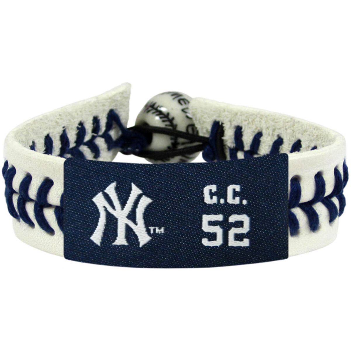 New York Yankees Bracelet Genuine Baseball CC Sabathia CO