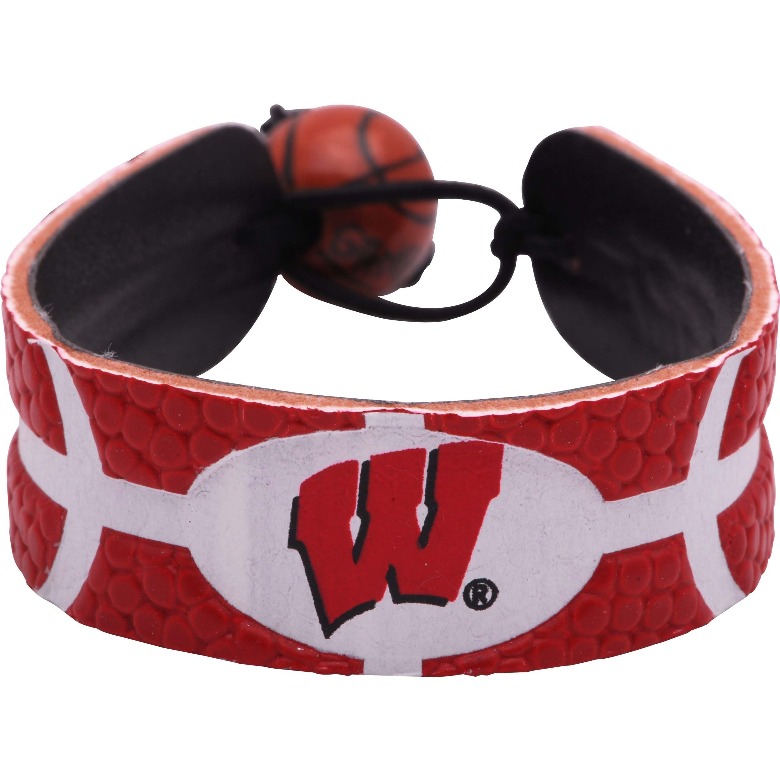 Wisconsin Badgers Bracelet Team Color Basketball CO