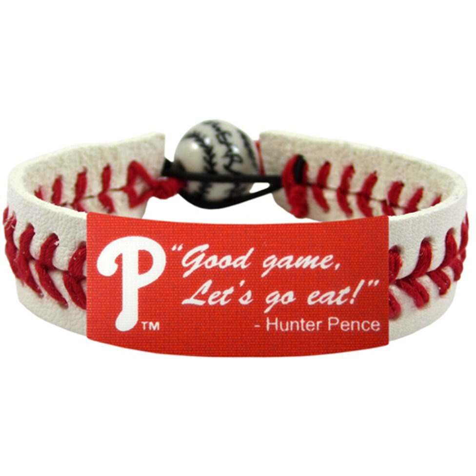 Philadelphia Phillies Bracelet Classic Baseball Hunter Pence Good Game Let's Go Eat CO
