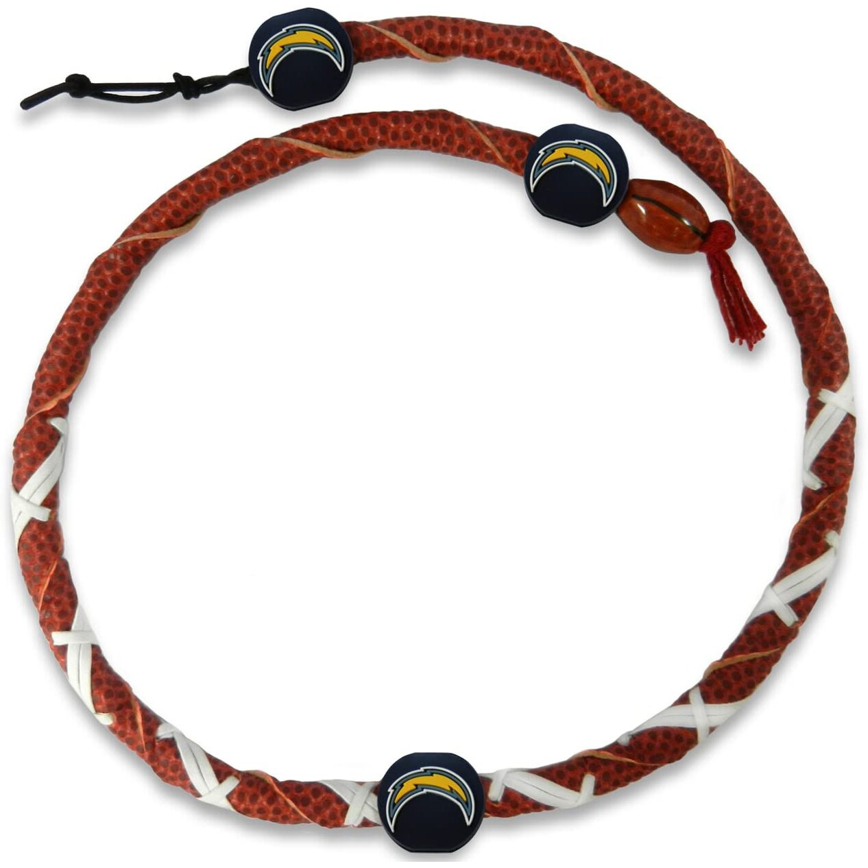 Los Angeles Chargers Necklace Spiral Football CO