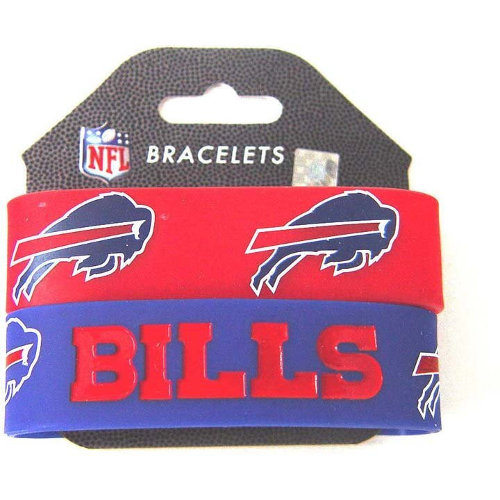 Buffalo Bills Bracelets 2 Pack Wide