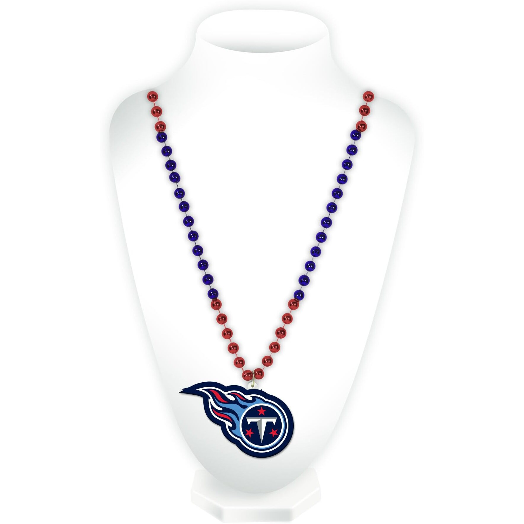 Tennessee Titans Beads with Medallion Mardi Gras Style