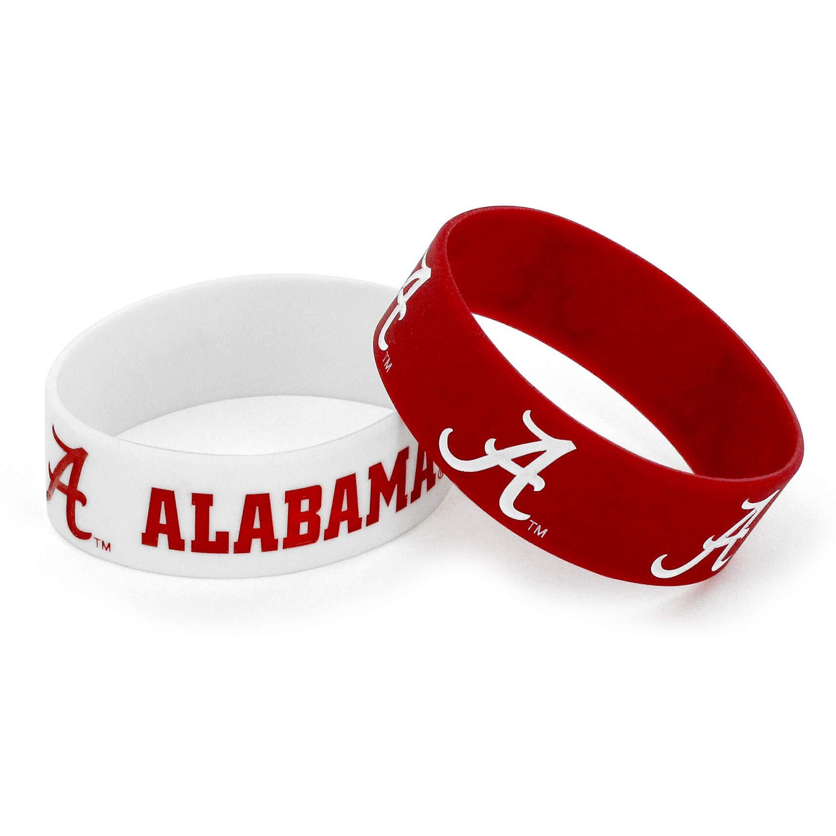 Alabama Crimson Tide Bracelets 2 Pack Wide