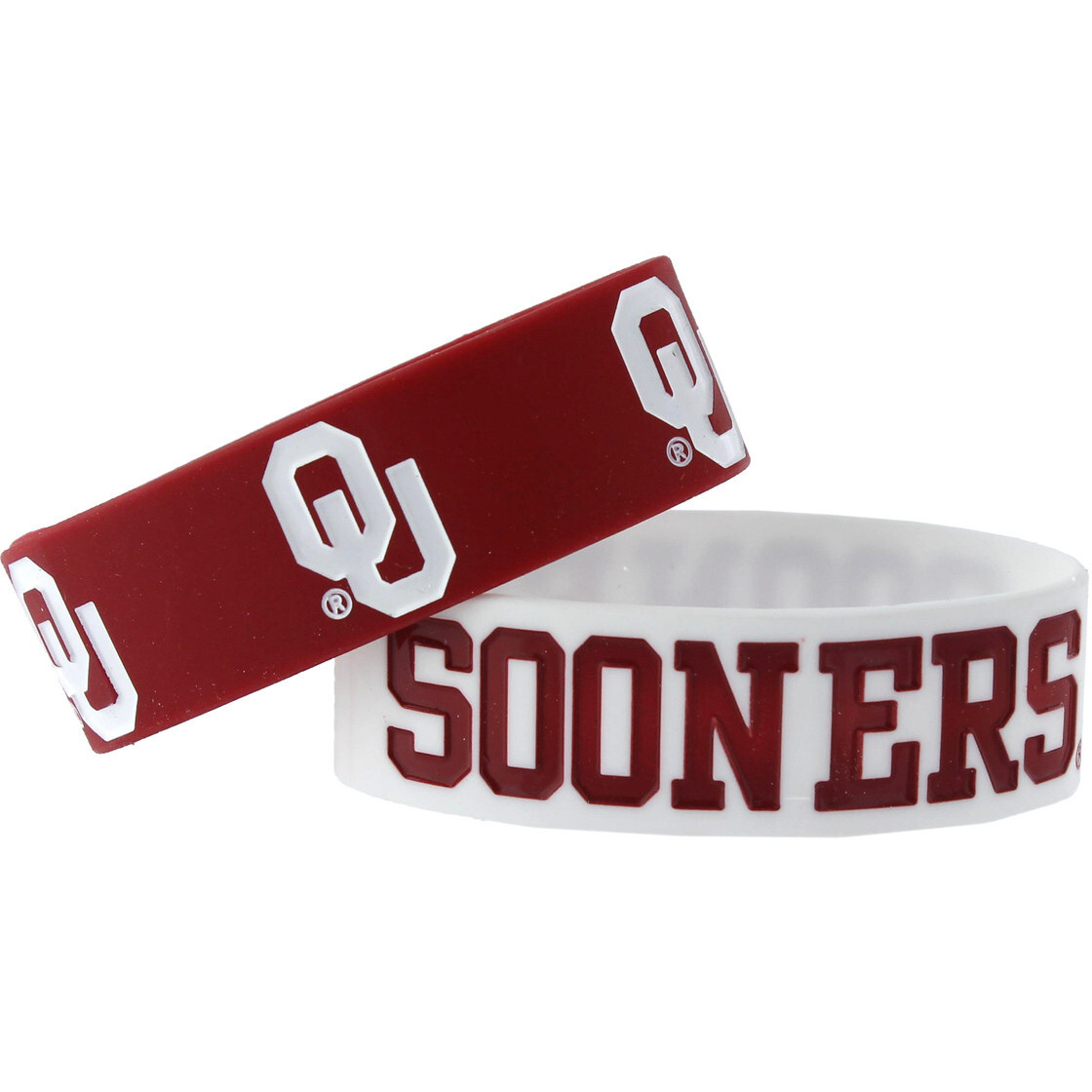 Oklahoma Sooners Bracelets - 2 Pack Wide
