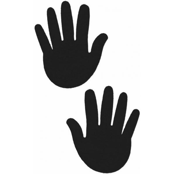 Hands Black Pasties O/S(D0102H5Q5QG.)