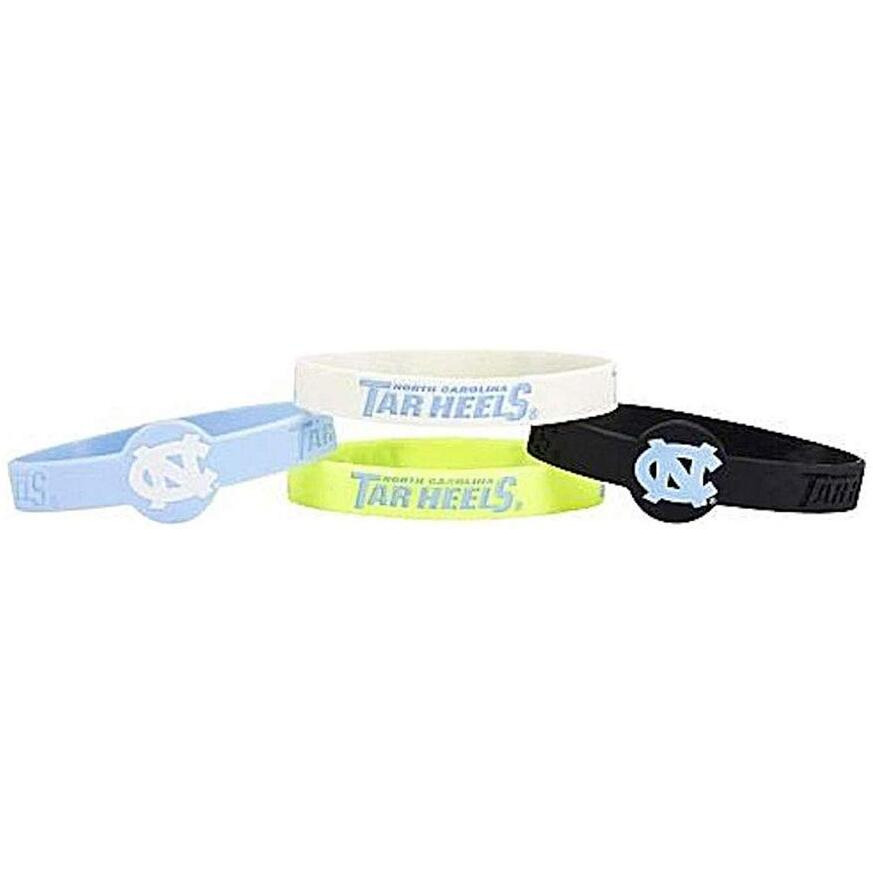 North Carolina Tar Heels Bracelets - 4 Pack Silicone - Special Order