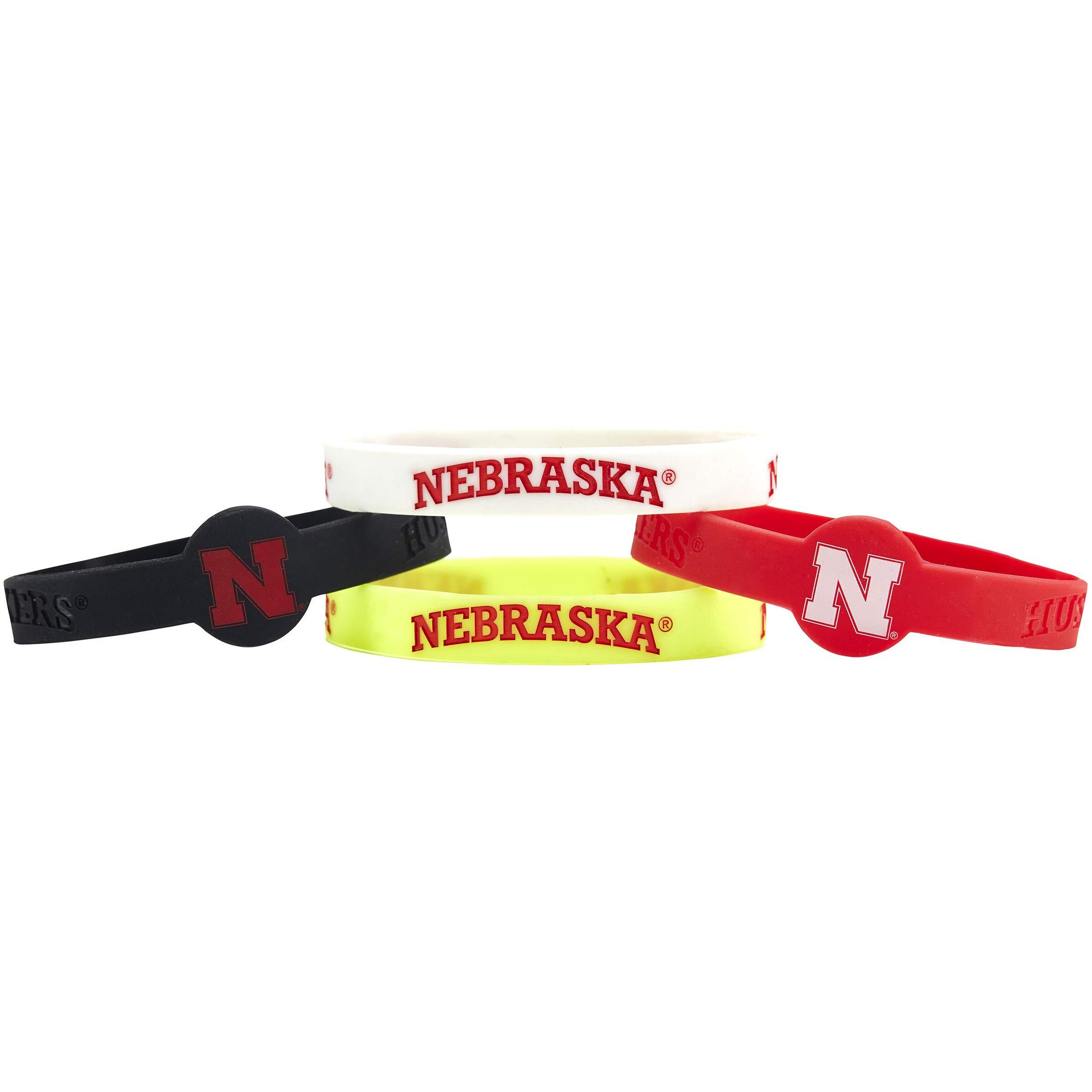 Nebraska Cornhuskers Bracelets 4 Pack Silicone