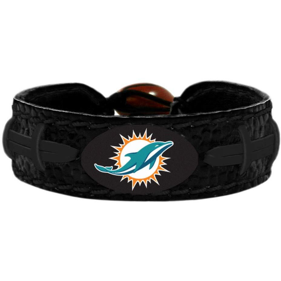 Miami Dolphins Bracelet Team Color Tonal Black Football CO
