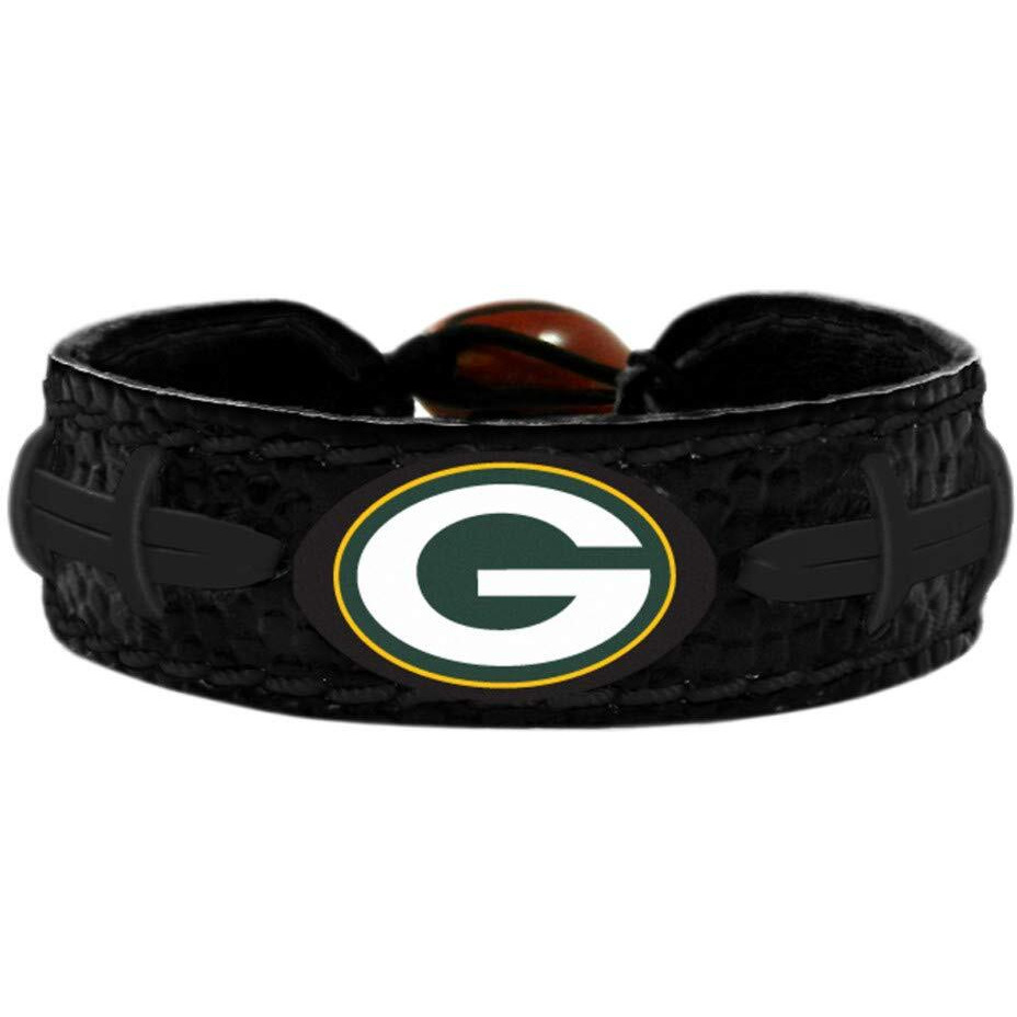 Green Bay Packers Bracelet Team Color Tonal Black Football CO