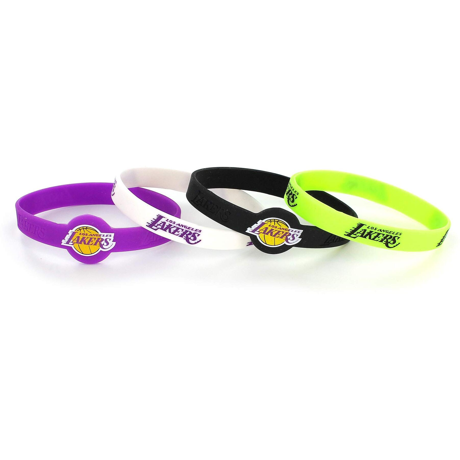 Los Angeles Lakers Bracelets 4 Pack Silicone