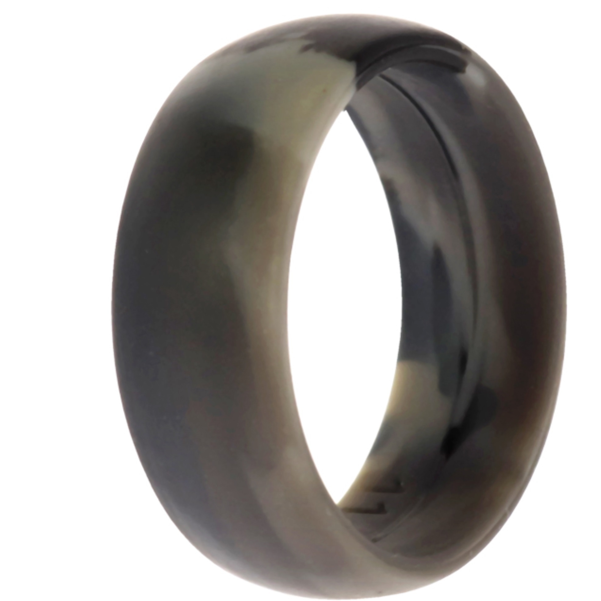 Silicone Wedding Ring - Black-Camo by ROQ for Men - 11 mm Ring
