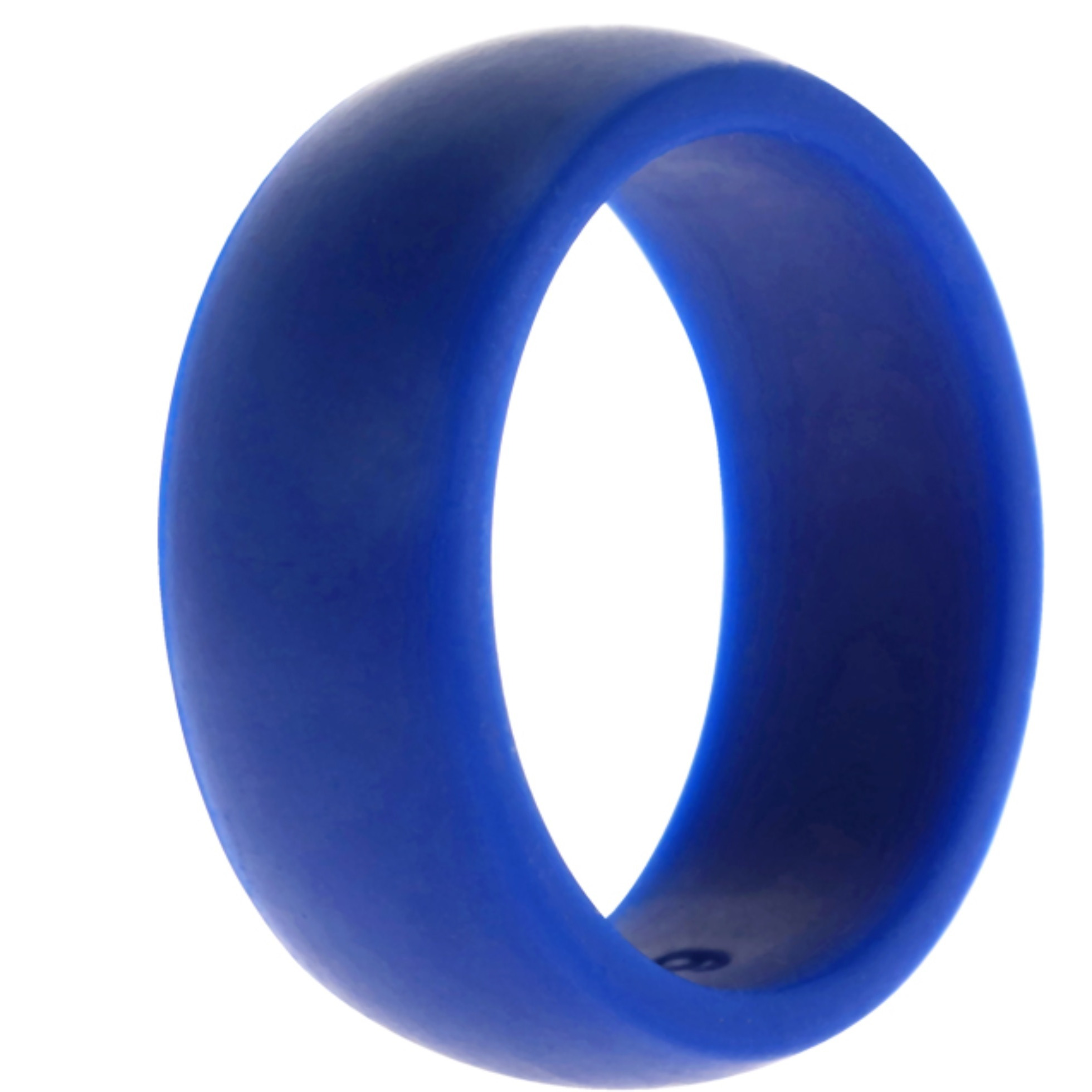 Silicone Wedding Ring Dome Style - Blue by ROQ for Men - 9 mm Ring