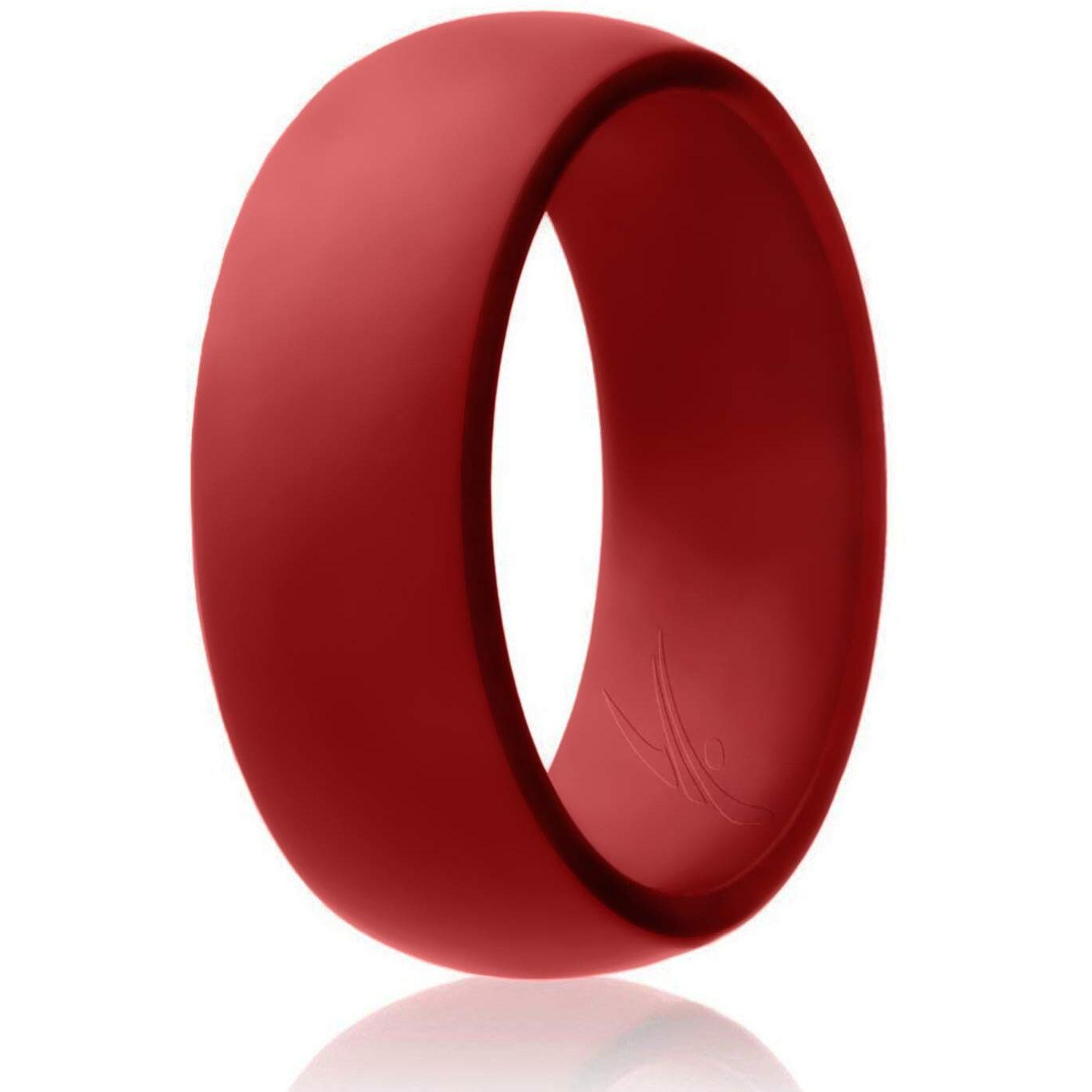 Silicone Wedding Ring - Red by ROQ for Men - 16 mm Ring