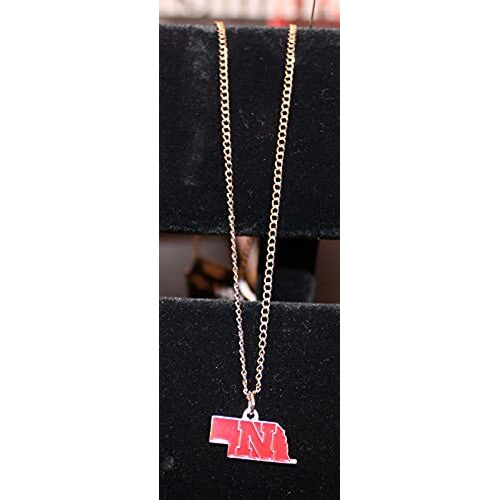Nebraska Cornhuskers Necklace State Design
