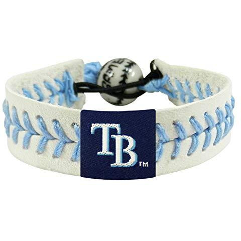 Tampa Bay Rays Bracelet Genuine Baseball Light Blue CO