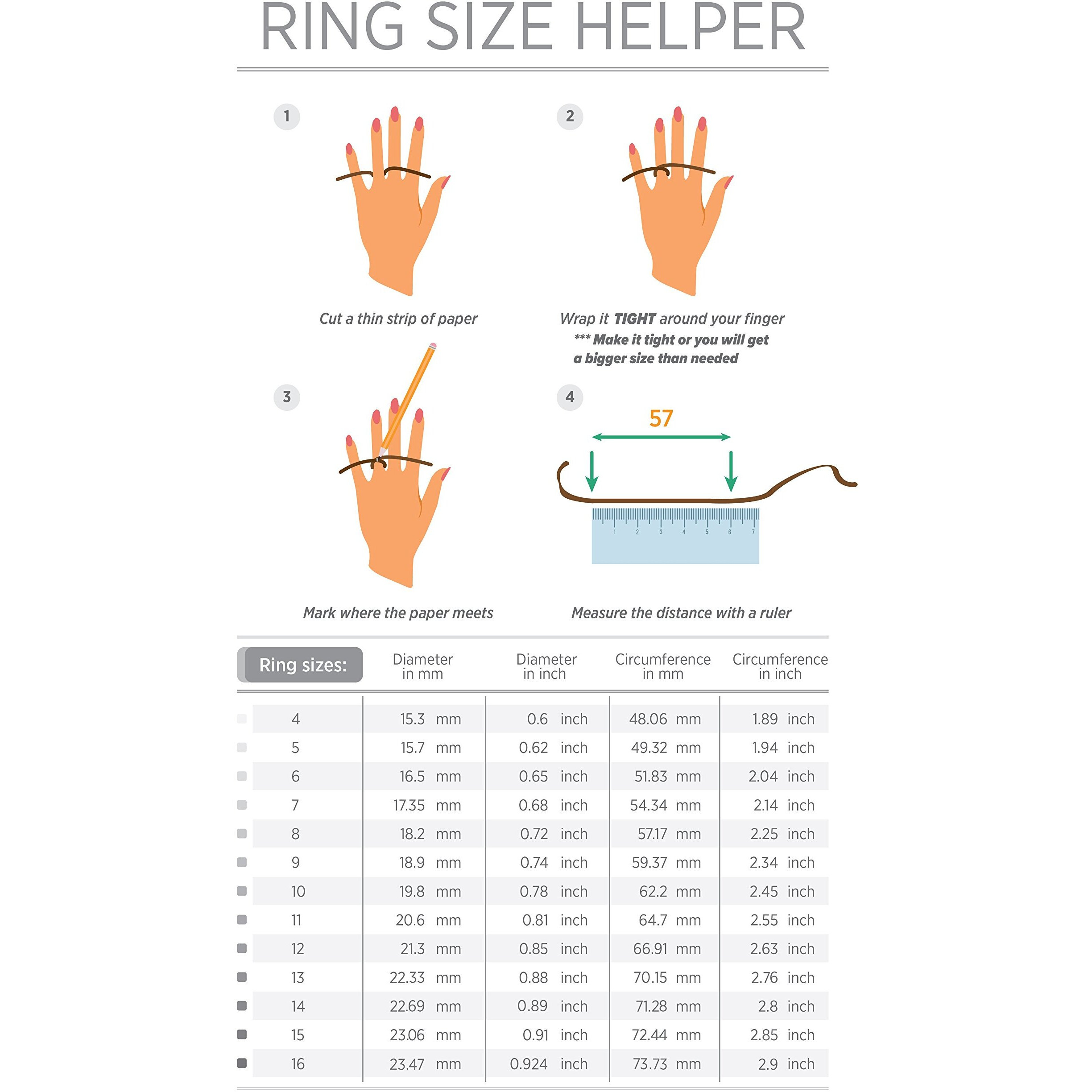 Silicone Wedding Twin 2mm Ring Set - Black-White by ROQ for Women - 4 x 4 mm Ring