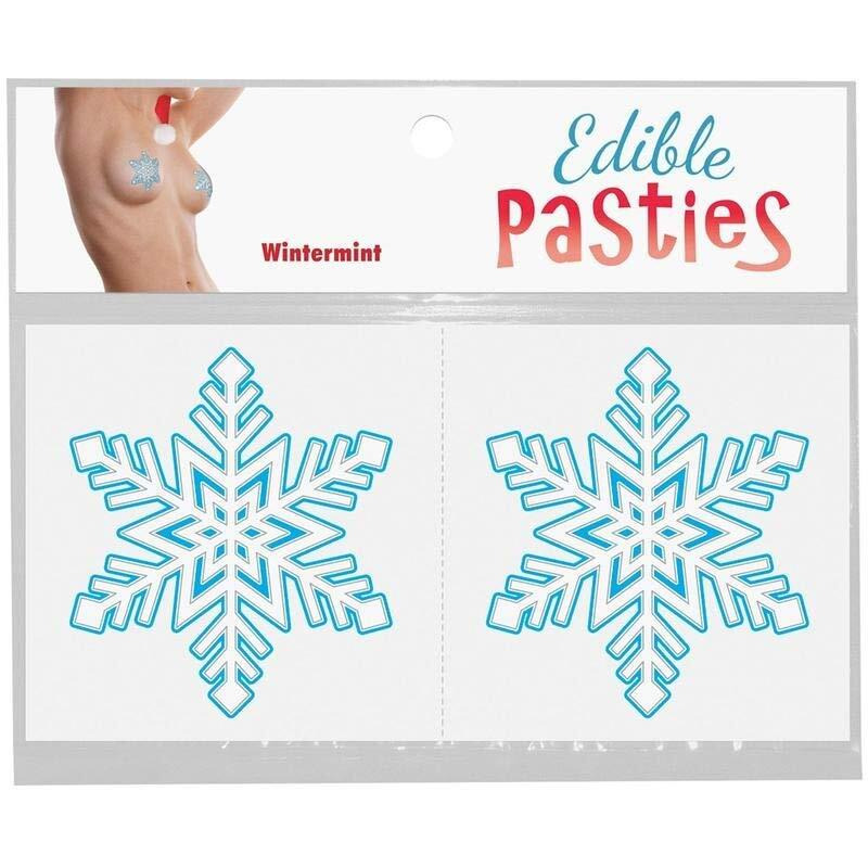 Edible Body Pasties Wintermint Snowflake(D0102H50J6A)