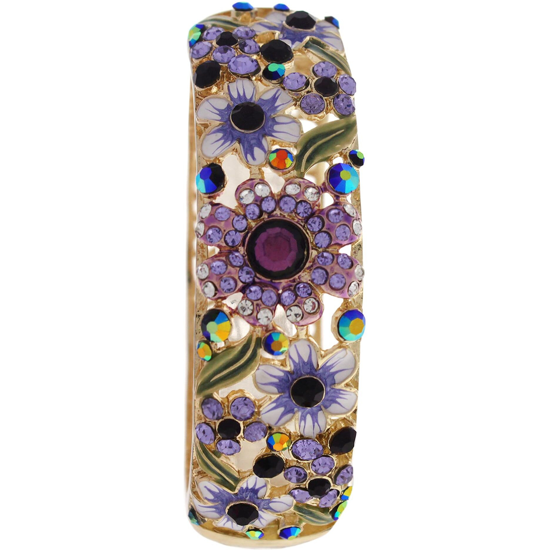 MSHHI-B Gold Multicolored Stones Bracelet by Manoush for Women - 1 Pc Bracelet
