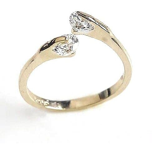 Match Made in Heaven Rings in Rose gold and Pink Diamond crystals(D0102HEYX17)