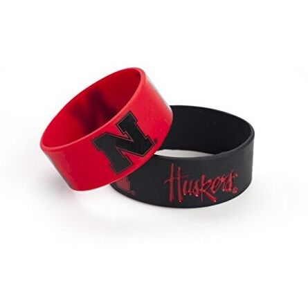 Nebraska Cornhuskers Bracelets 2 Pack Wide