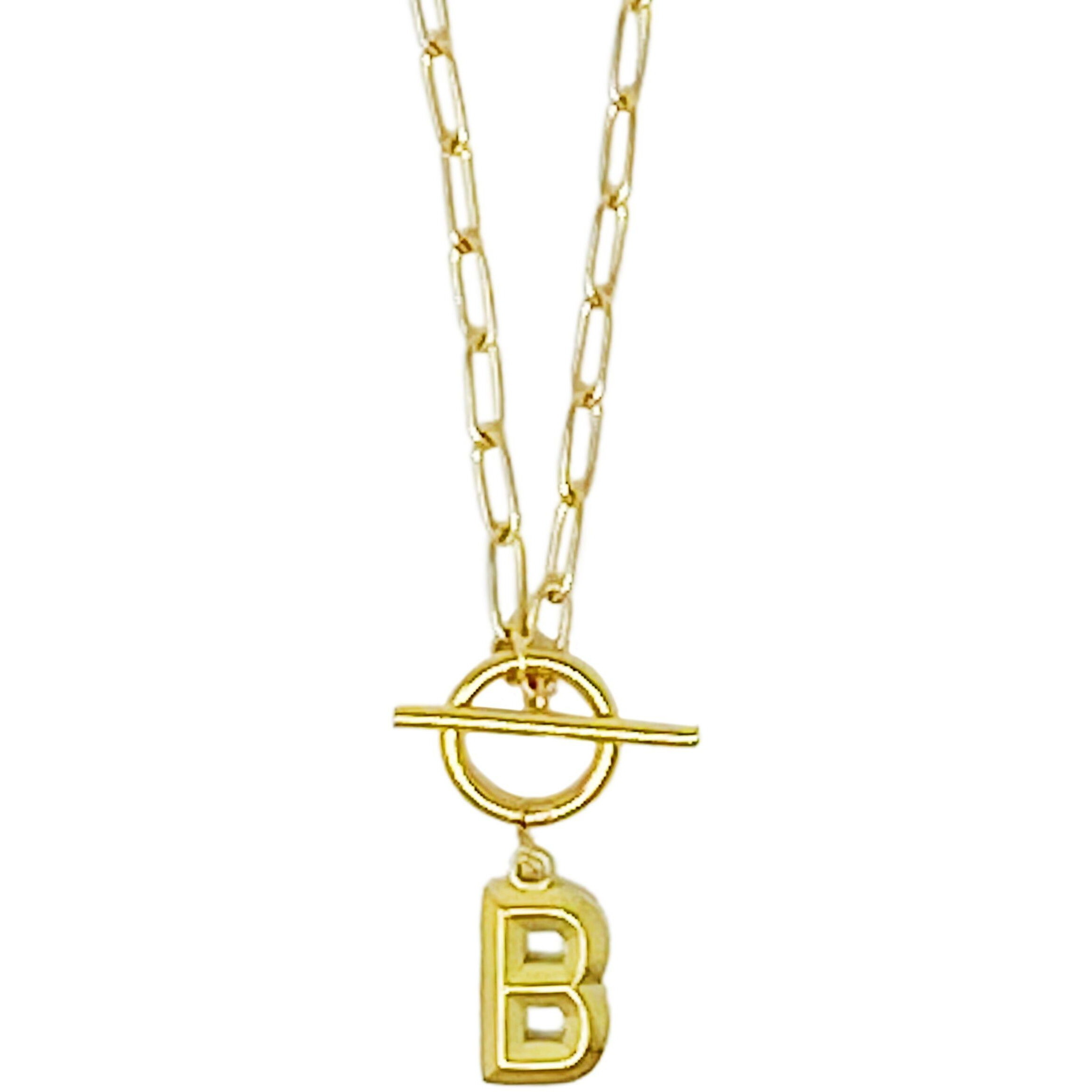 Modern Classic Initial Necklace