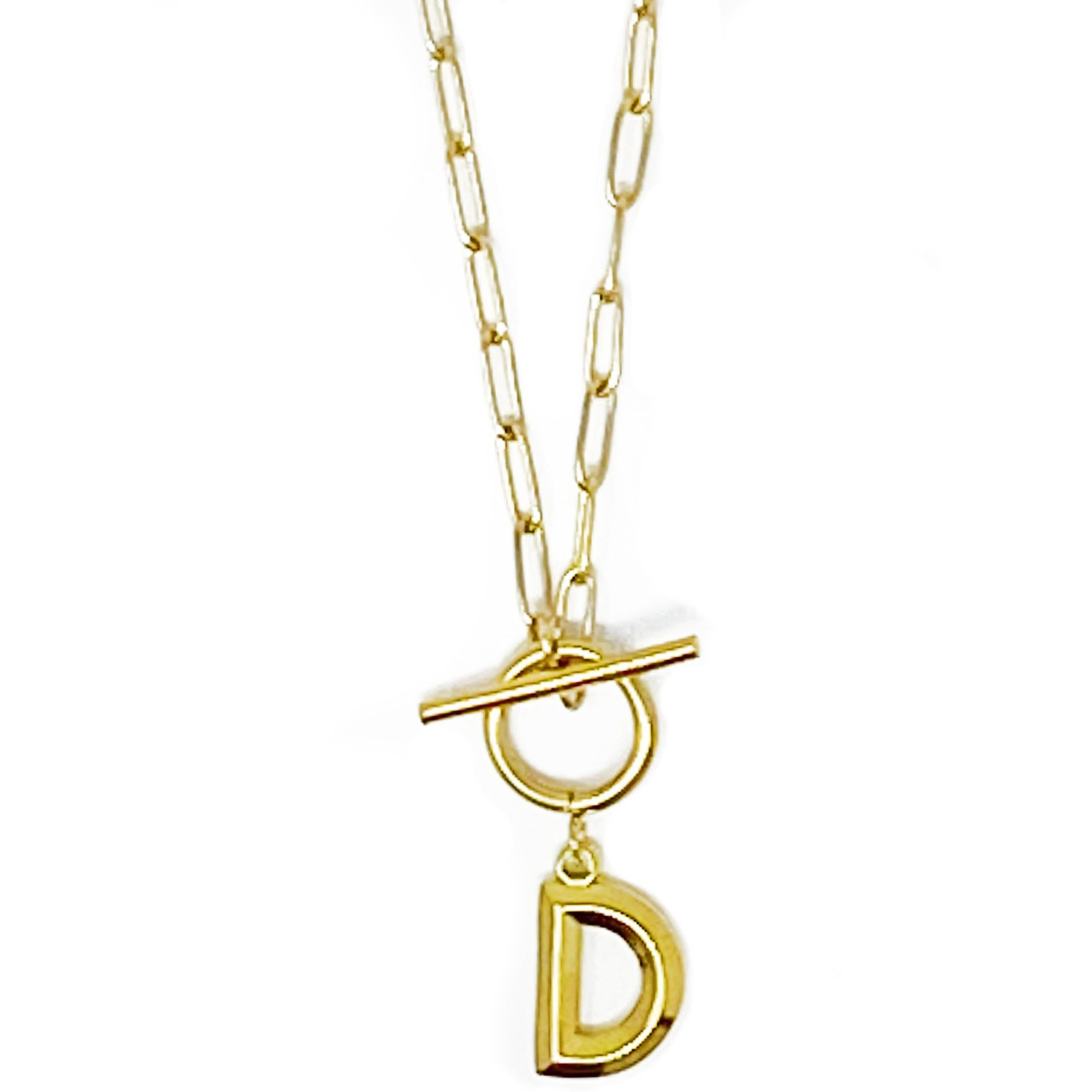 Modern Classic Initial Necklace