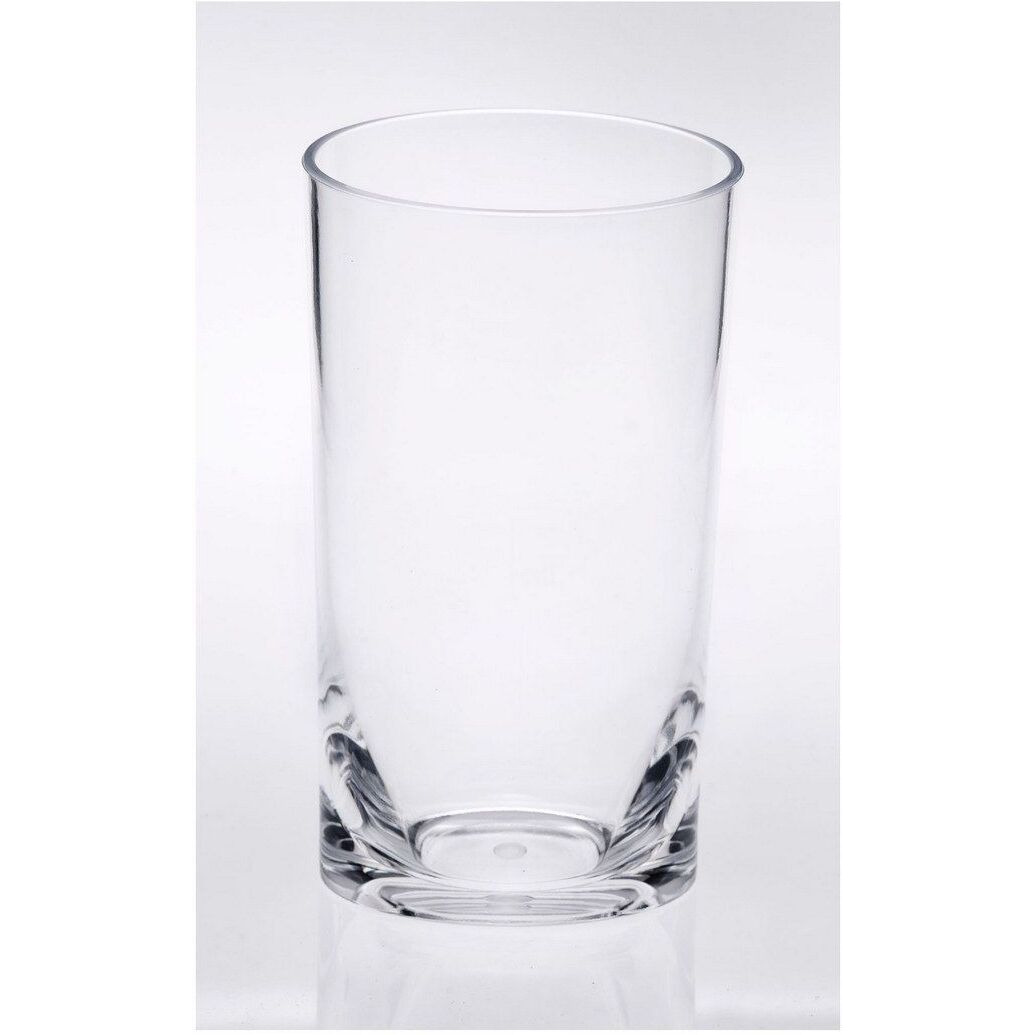 Designer Oval Halo clear Acrylic Hi Ball Tumbler Set of 4 (15oz), Premium Quality Unbreakable Stemless Acrylic Tumbler for All Purpose(D0102H5L7VT)