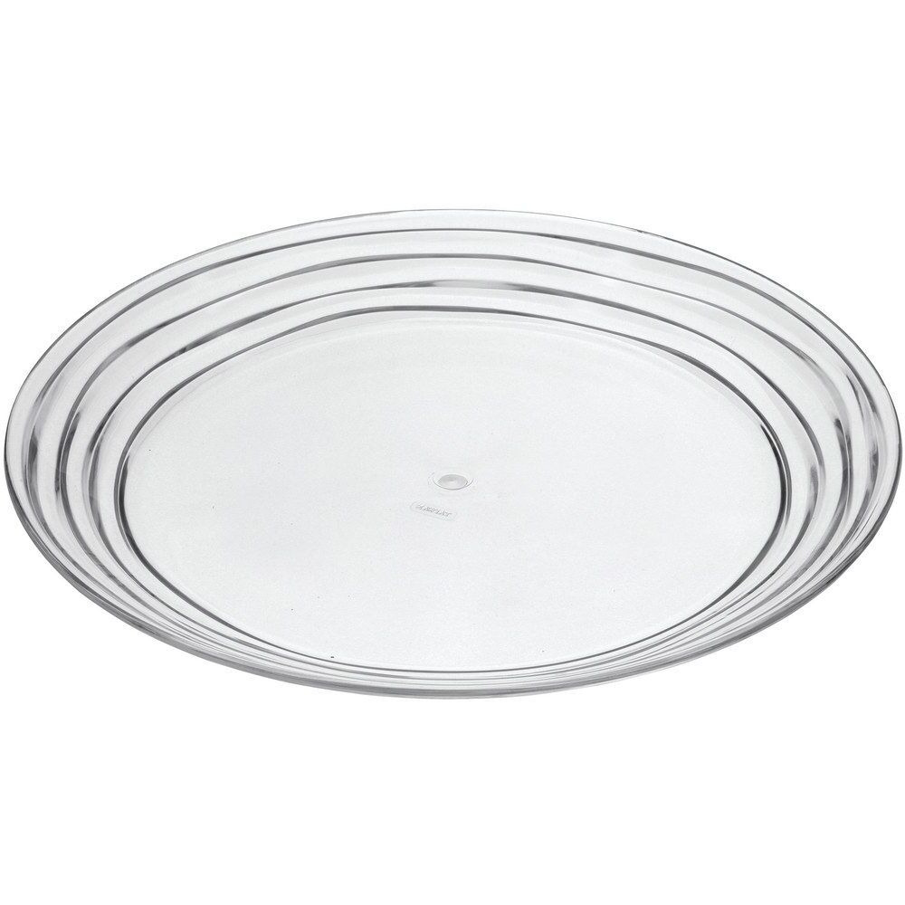 Designer Swirl 12 Acrylic clear Dinner Plates Set of 4, crystal clear Unbreakable Acrylic Dinner Plates for All Occasions BPA Free Dishwasher Safe(D0102H5L762)