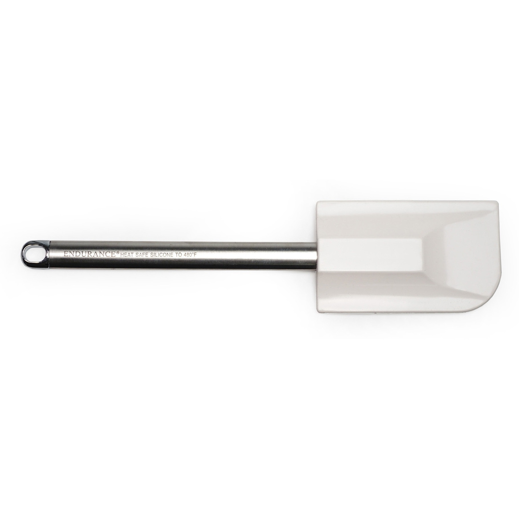 RSVP Intl Silicone Spatula, Large, White