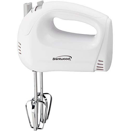 Brentwood 5-Speed Hand Mixer (White)(D0102H7T0JU.)