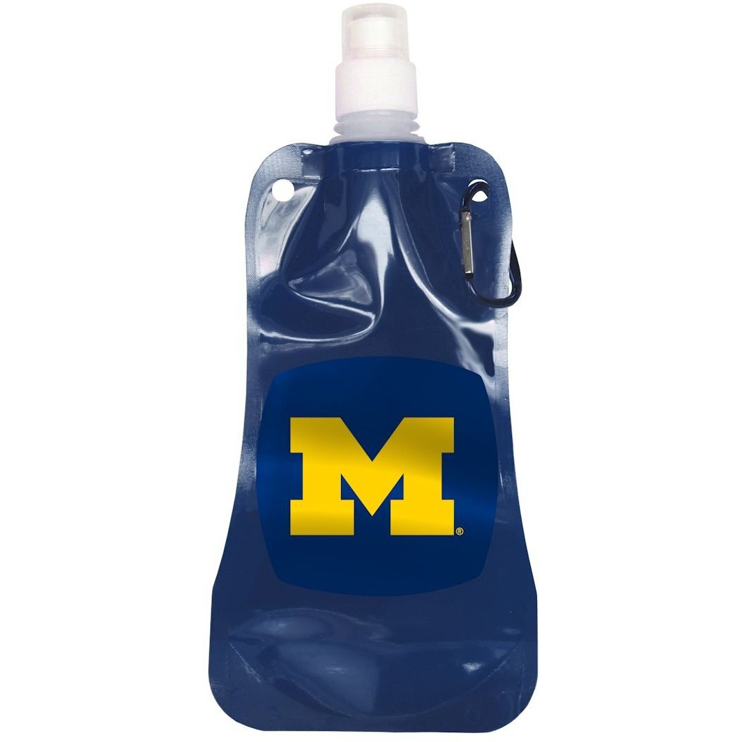 Michigan Wolverines Water Bottle 16oz Foldable CO