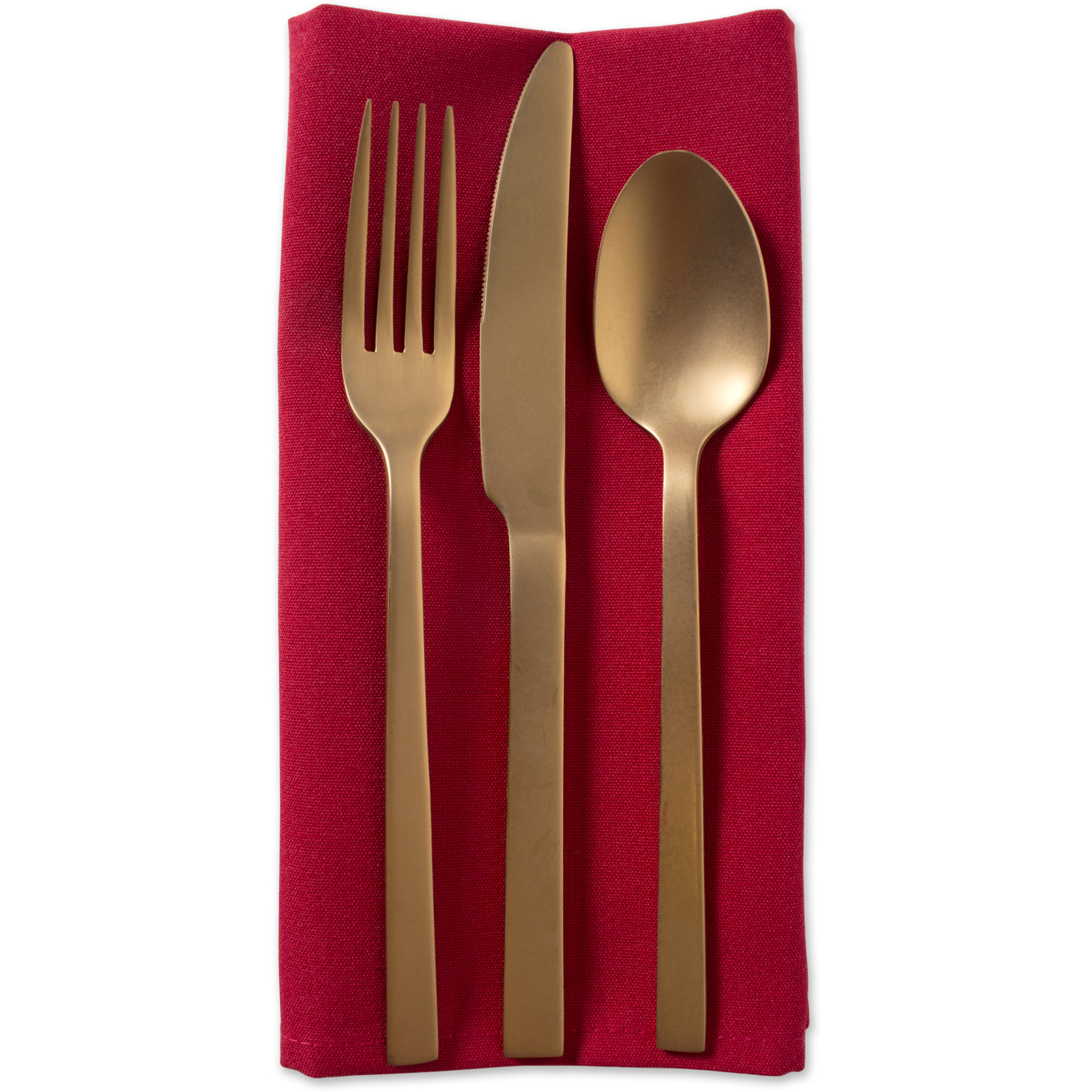 DII Red Polyester Napkin (Set of 6)