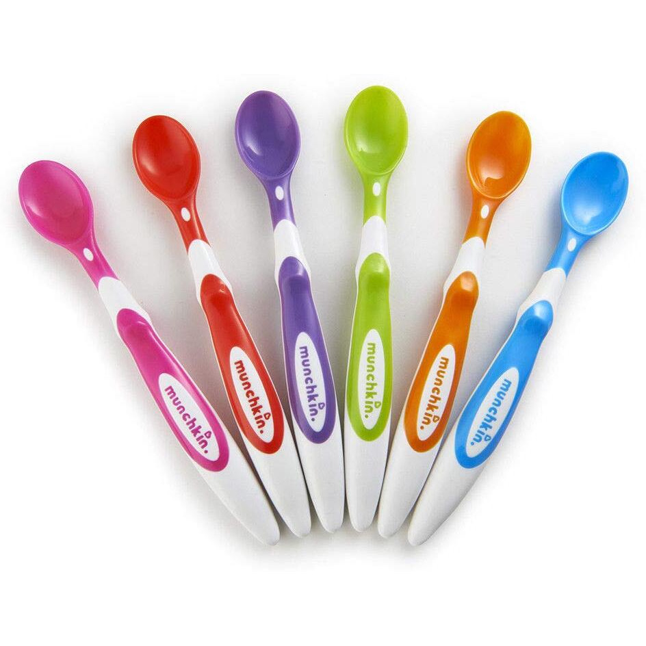 Munchkin 10062 Soft-Tip Infant Spoons 6 Count Assorted