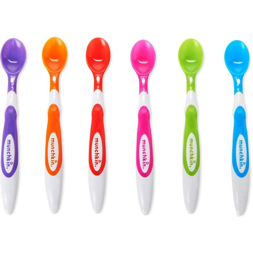 Munchkin 10062 Soft-Tip Infant Spoons 6 Count Assorted
