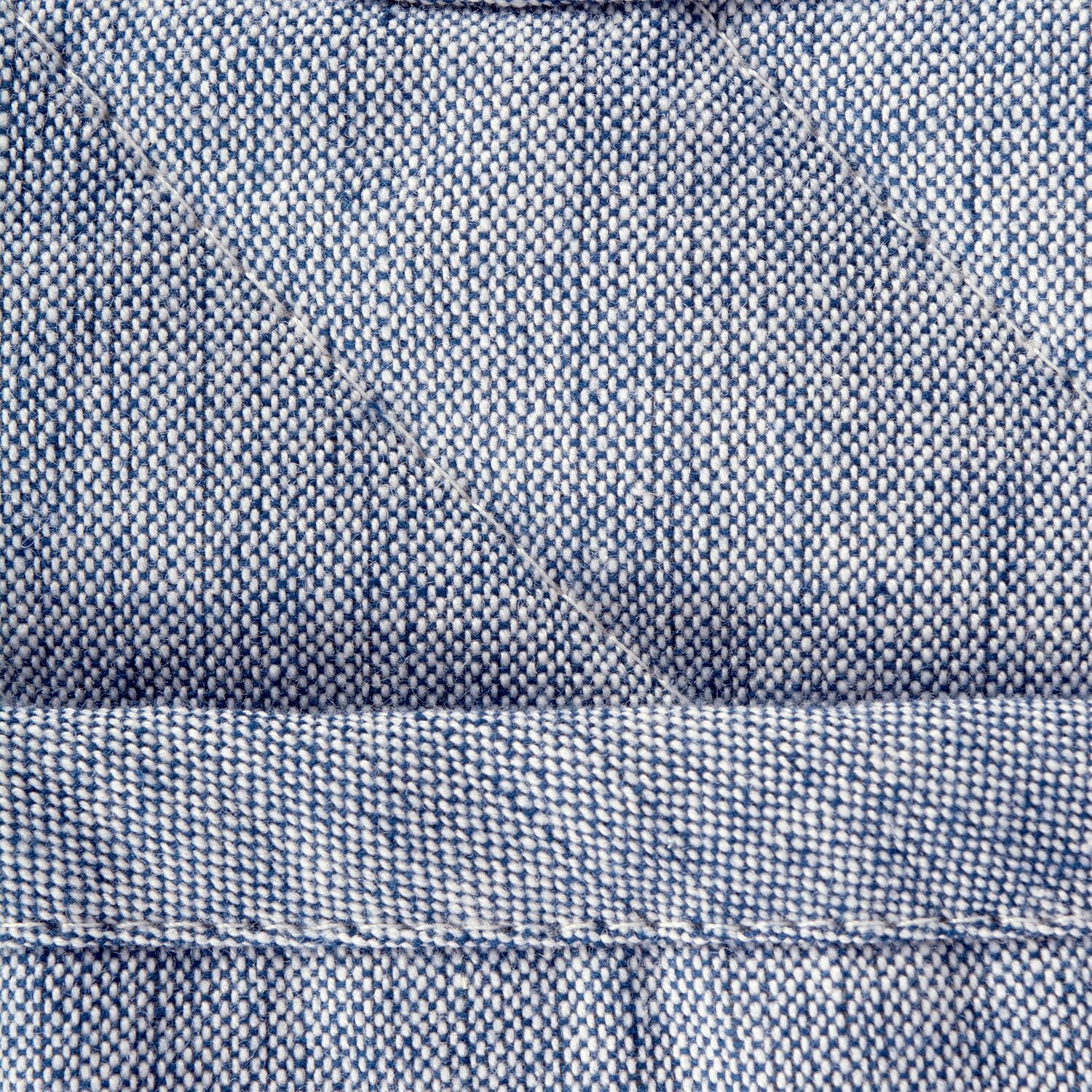 DII Blue Solid Chambray Oven Mitt (Set of 2)
