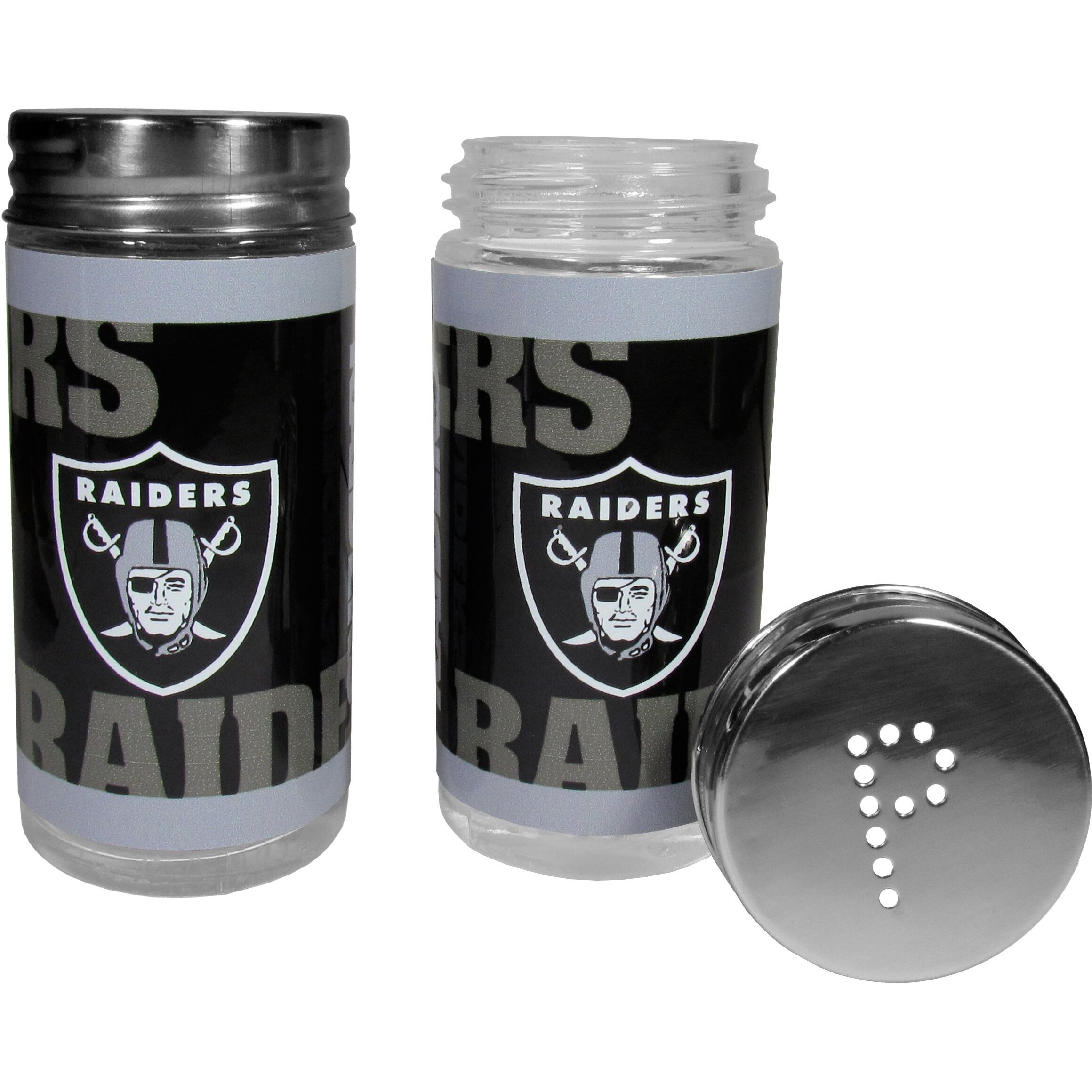 Las Vegas Raiders Salt and Pepper Shakers Tailgater