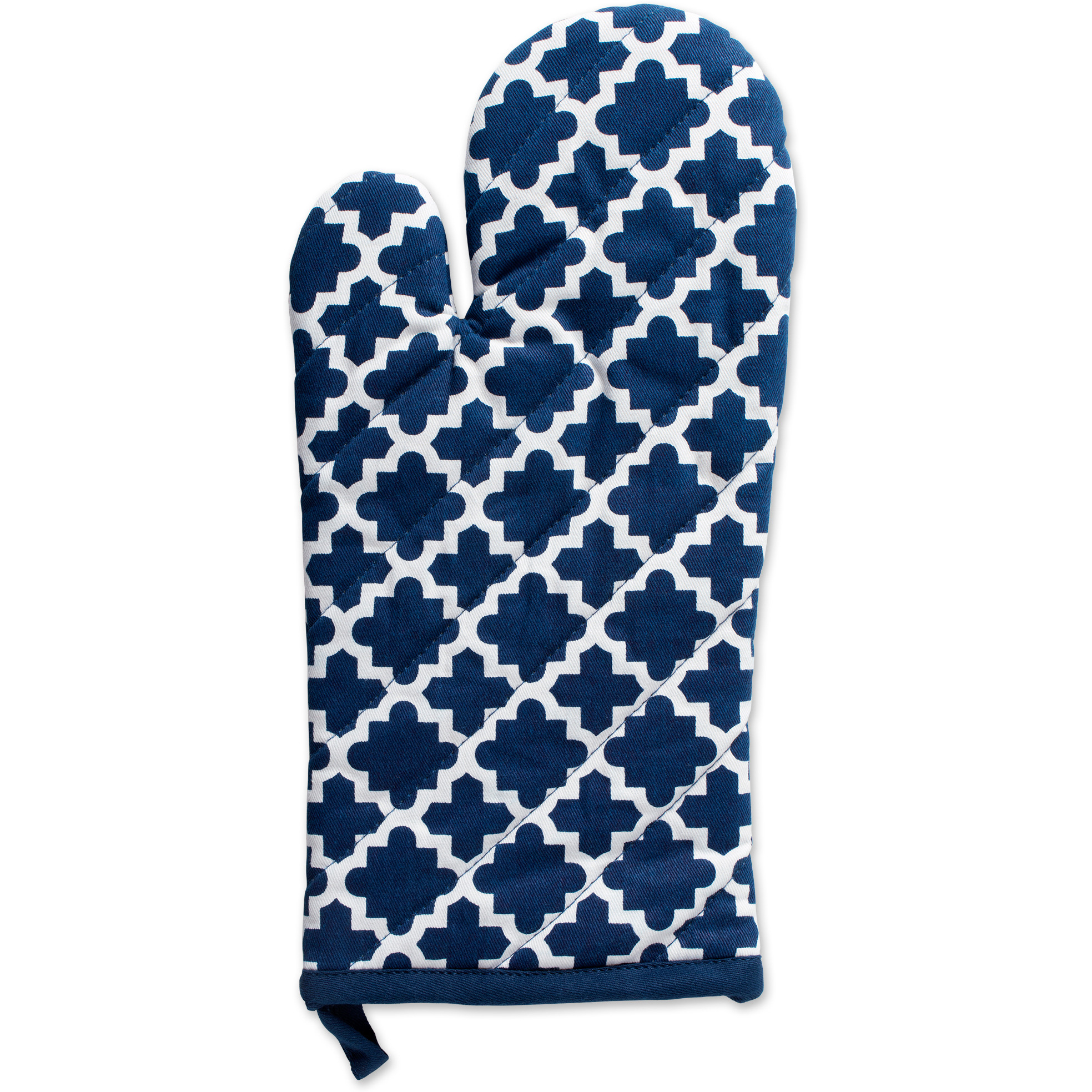 DII Nautical Blue Lattice Oven Mitt & Potholder Set