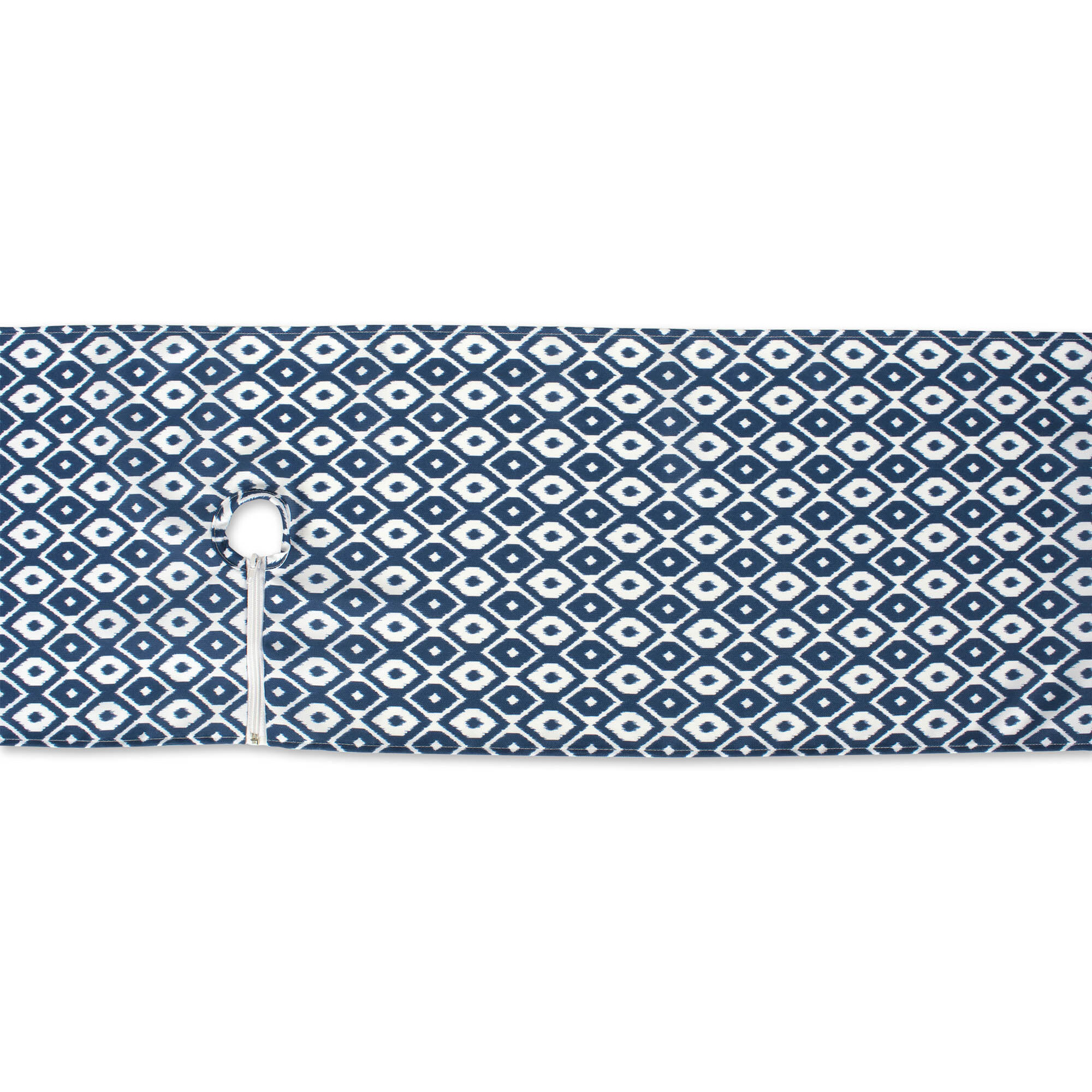 DII Blue Ikat Outdoor Table Runner With Zipper