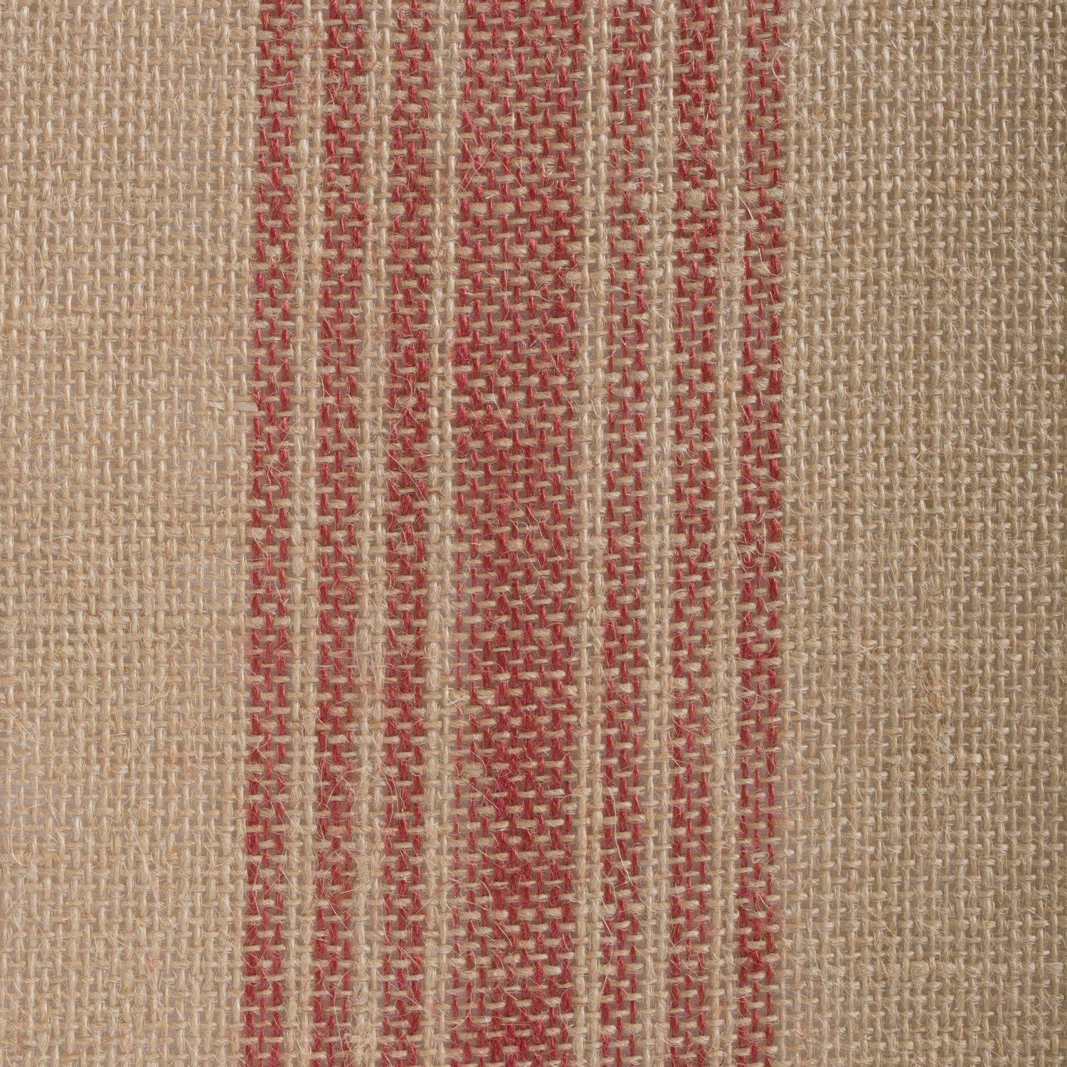 DII Barn Red Middle Stripe Burlap Table Runner