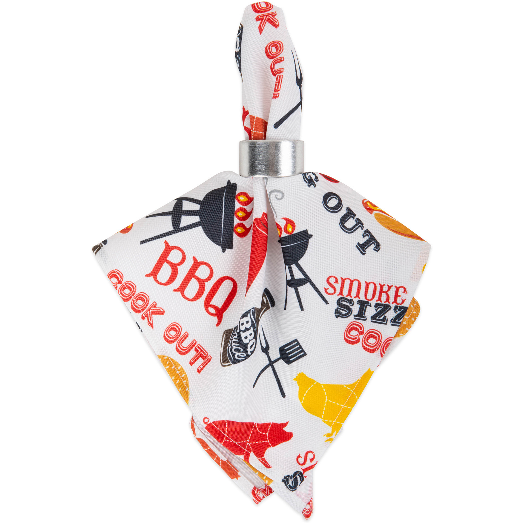 DII BBQ Fun Print Outdoor Napkin (Set of 6)