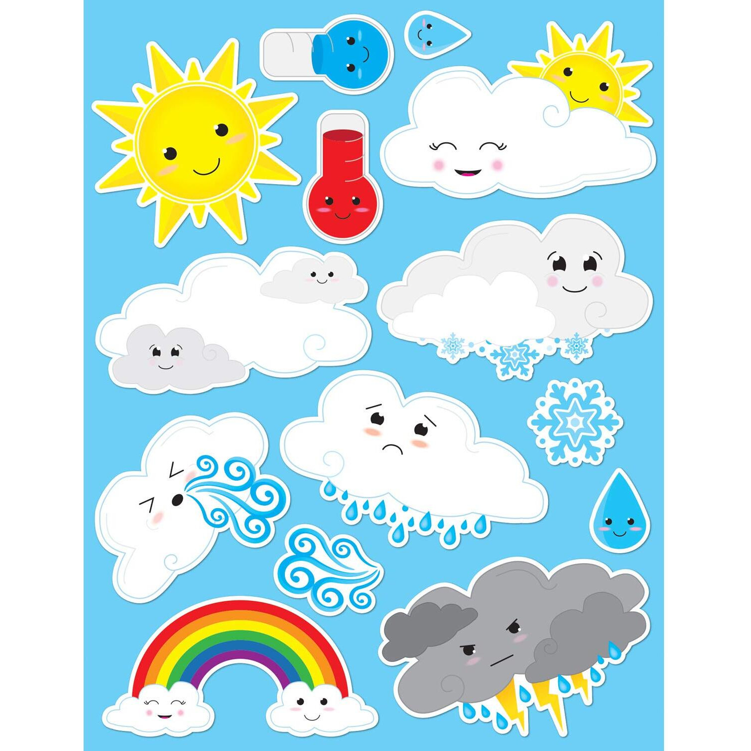 DIE CUT MAGNETS CUTE WEATHER