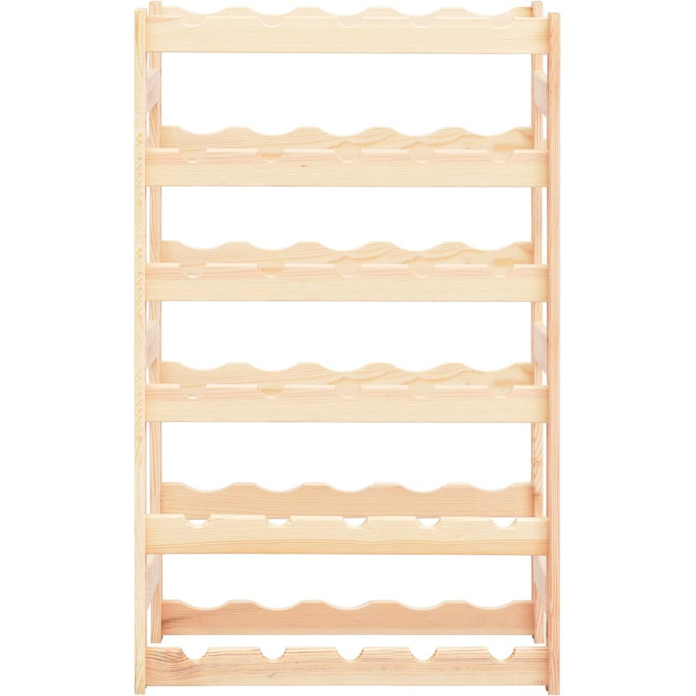 vidaXL Wine Rack for 30 Bottles Pinewood