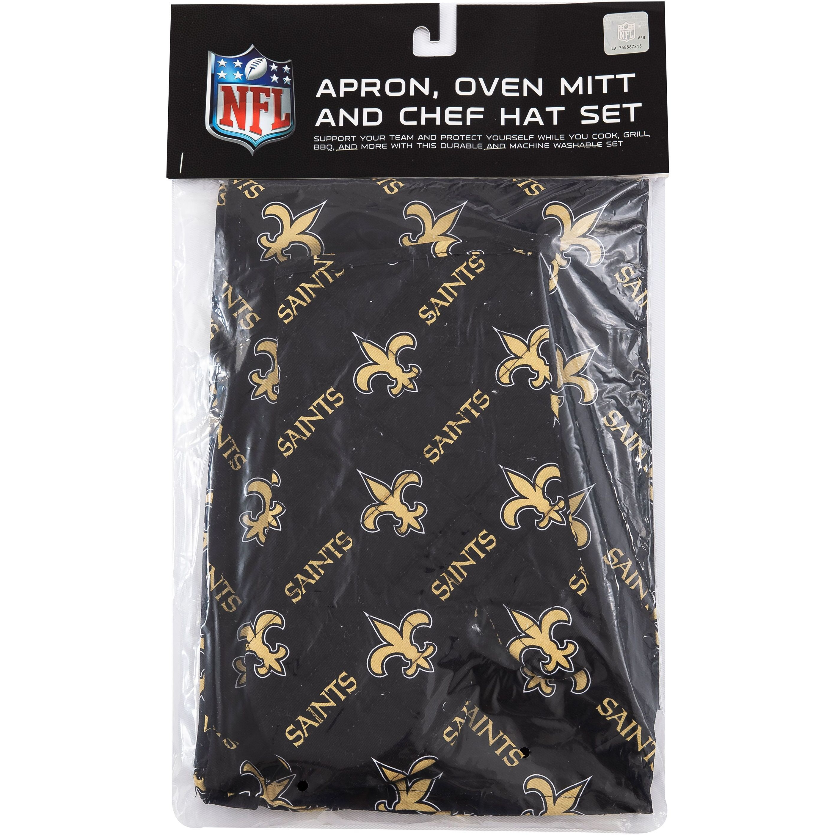 Saints 3Pc Set - Apron Mitt Hat(D0102H94KT7)