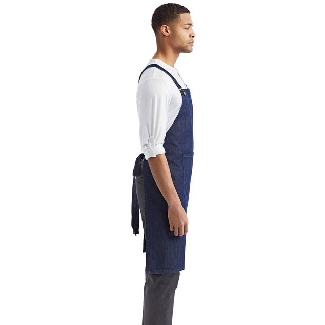 cross Back Barista Apron - BLAcK - OS(D0102H7ZR4J)