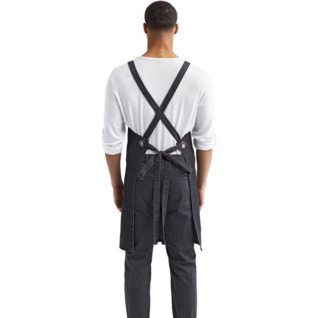 cross Back Barista Apron - BLAcK - OS(D0102H7ZRNT)