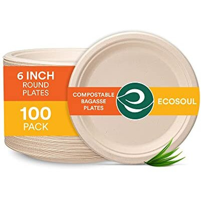 Ecosoul - Rnd Plate 9 Inch Bagasse - case Of 8-20 ct(D0102H54YBT)